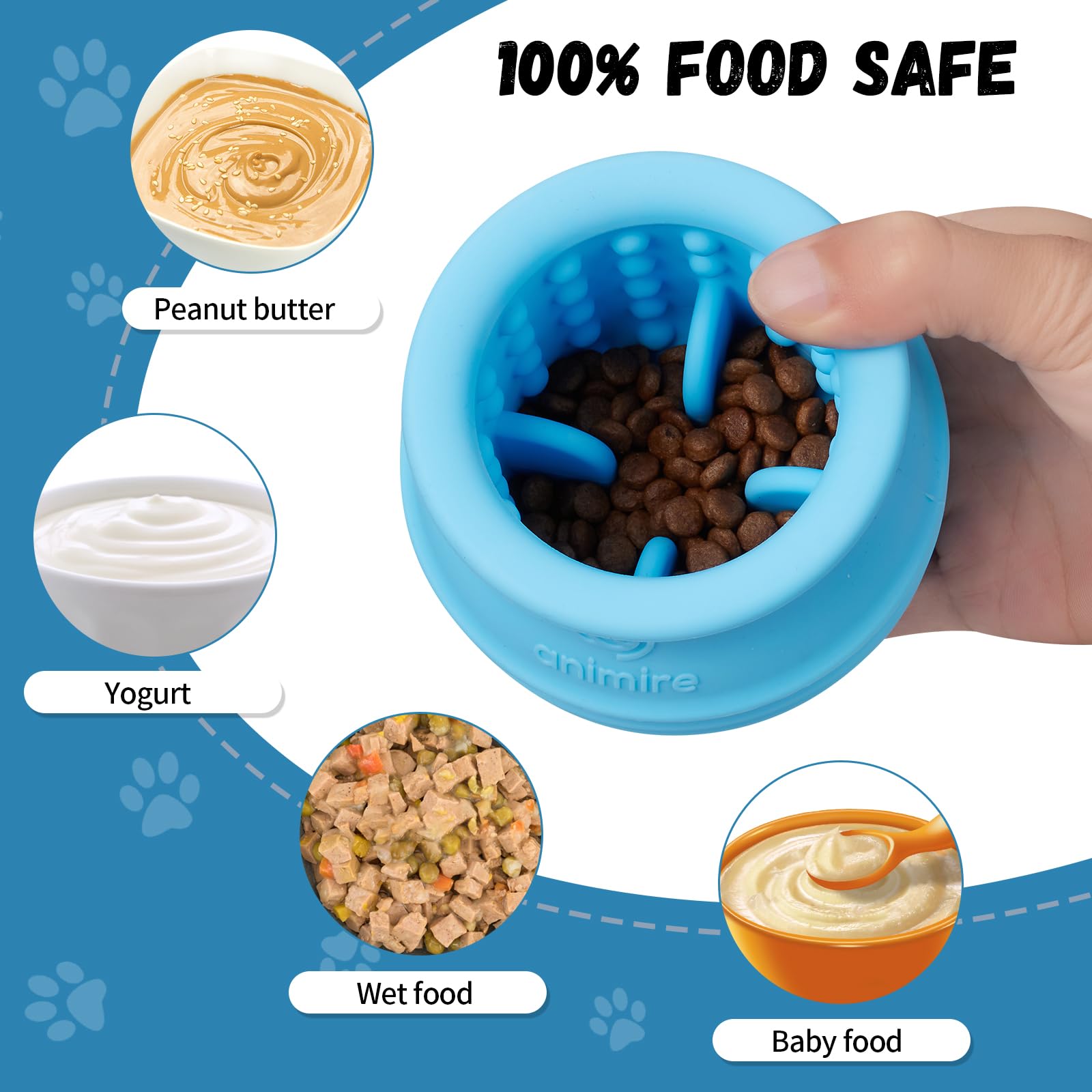 Animire Premios congelados para perros, mantiene a tu mascota fresca y entretenida.