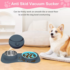 Anipaw base de silicona antideslizante para evitar deslizamientos durante la comida.