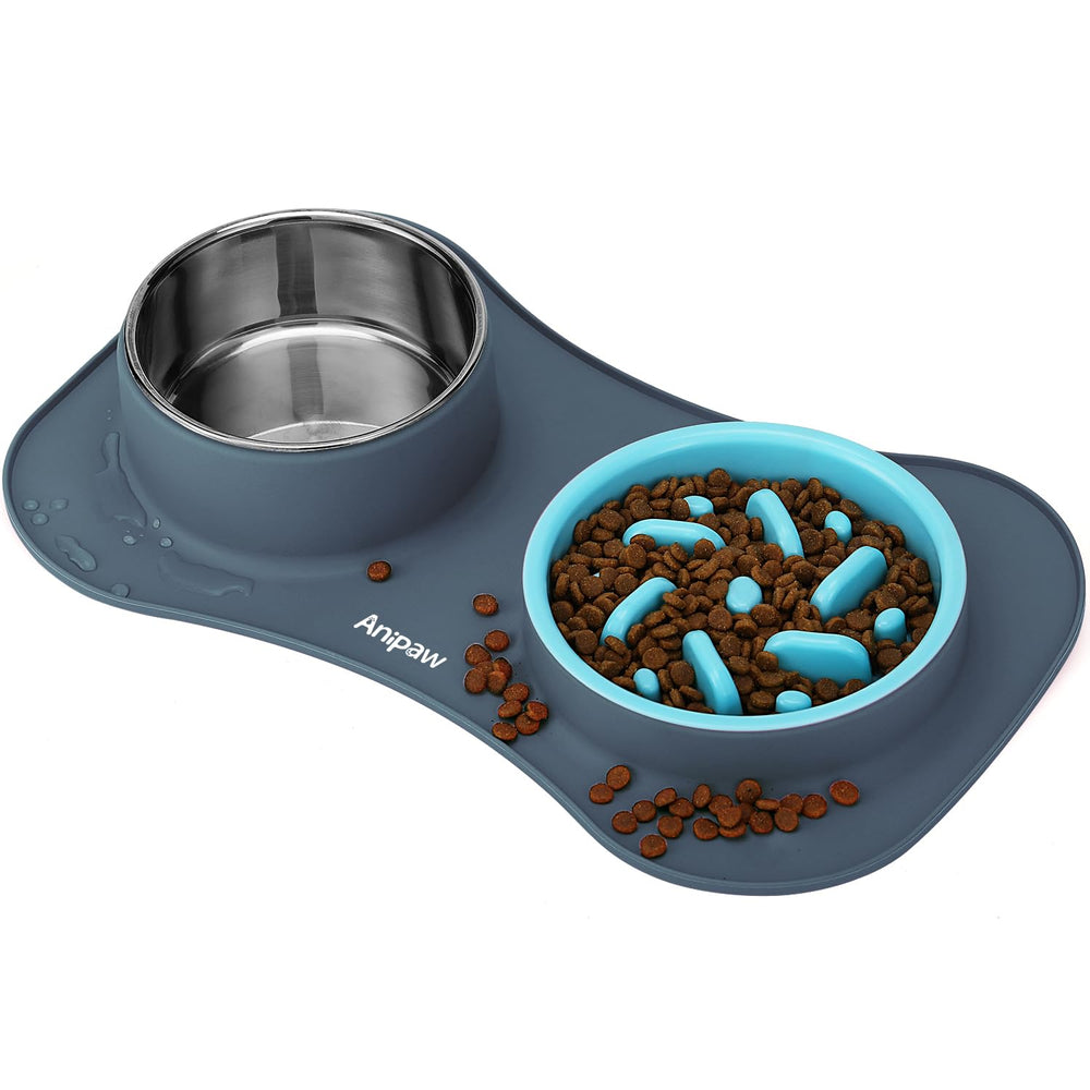 Anipaw lento comedero 3 en 1 para perro, promueve comer con calma.