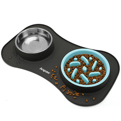 Conjunto Anipaw 3 en 1: Alimentador lento para comer con calma y comodidad.