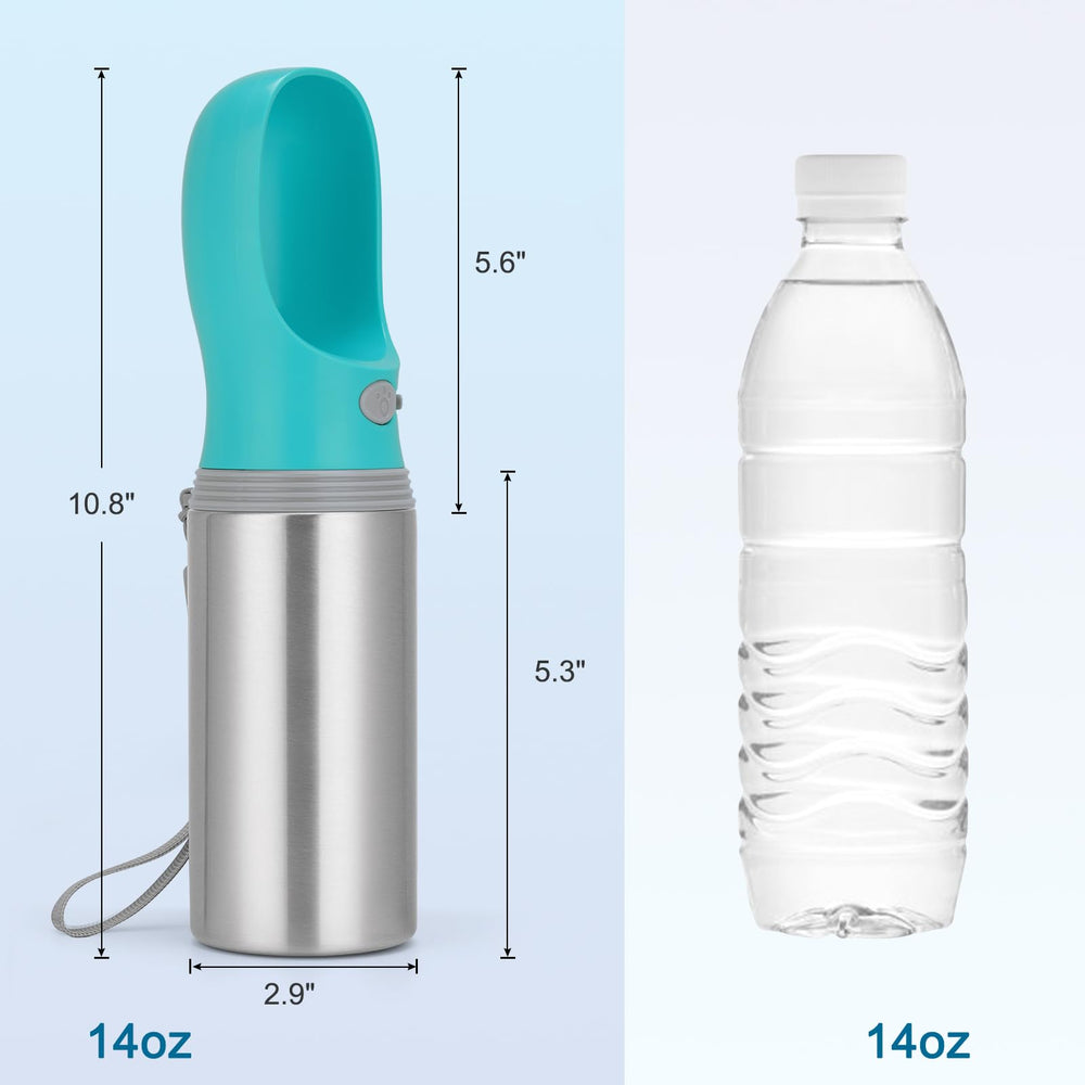 Tapa ergonómica de Anipaw para un manejo seguro durante caminatas.