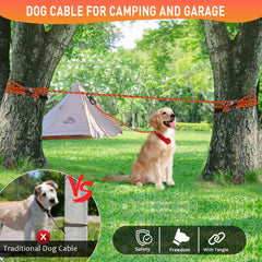 ANKEWY resistencia de 350 libras en cable para perro, seguridad fiable.