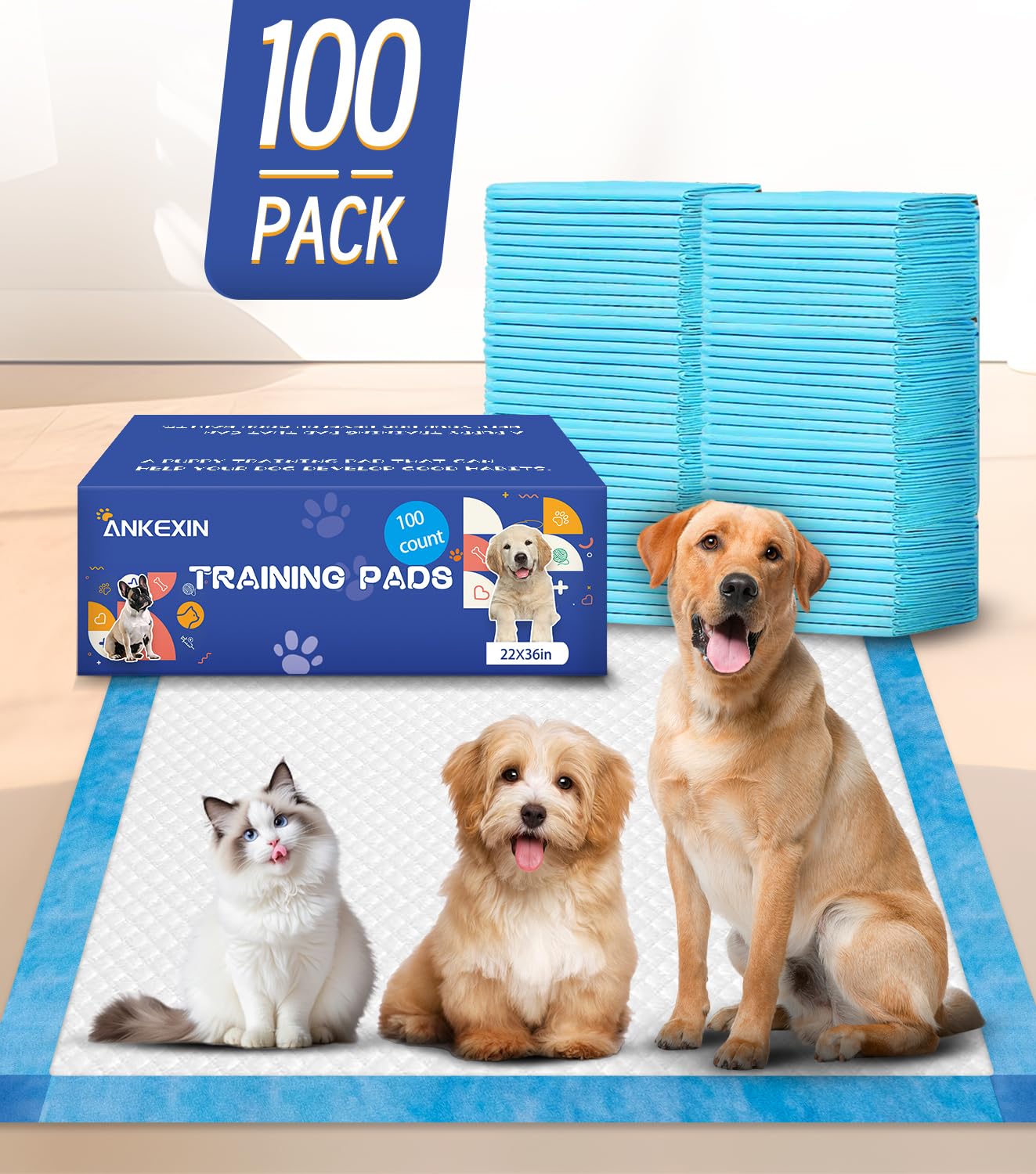 Ankexin almohadillas con atractor herbal para guiar al perro