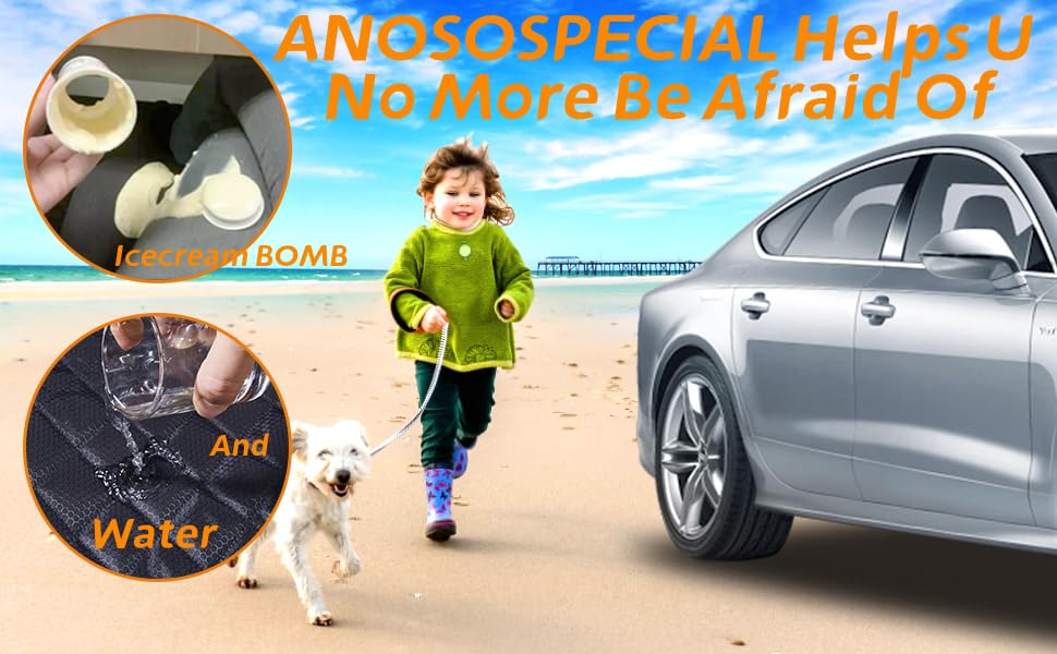 ANOSOSPECIAL ajuste-universal-asiento-trasero se adapta a la mayoría de vehículos