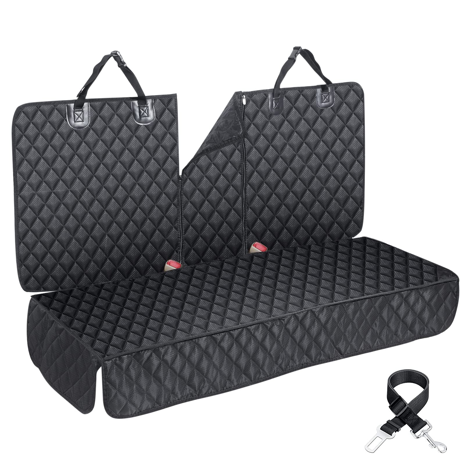 ANOSOSPECIAL cobertura-asiento-trasero-perro-impermeable-xl protege contra suciedad y pelos