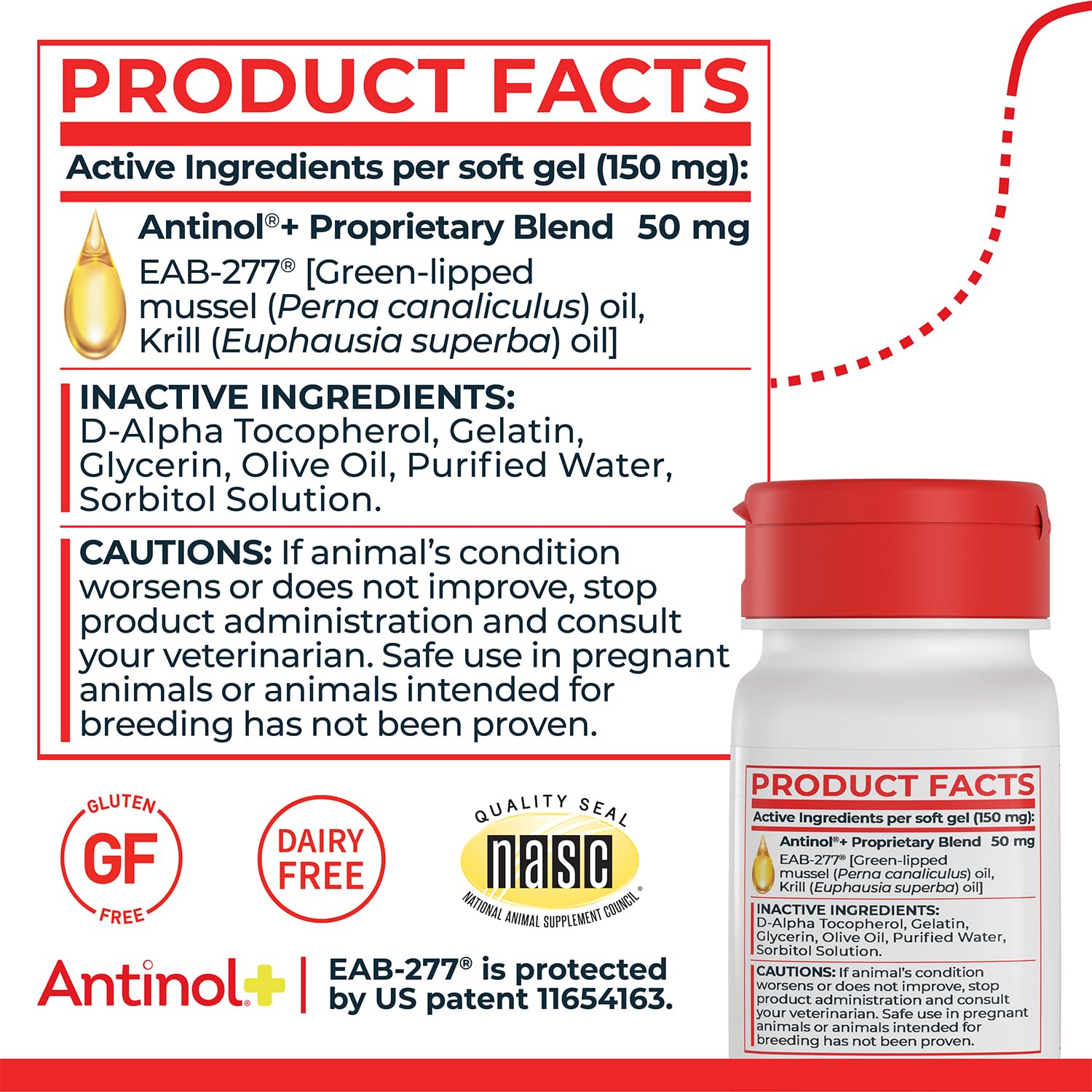 Antinol Plus mezcla marina rica en antioxidantes para articulaciones.