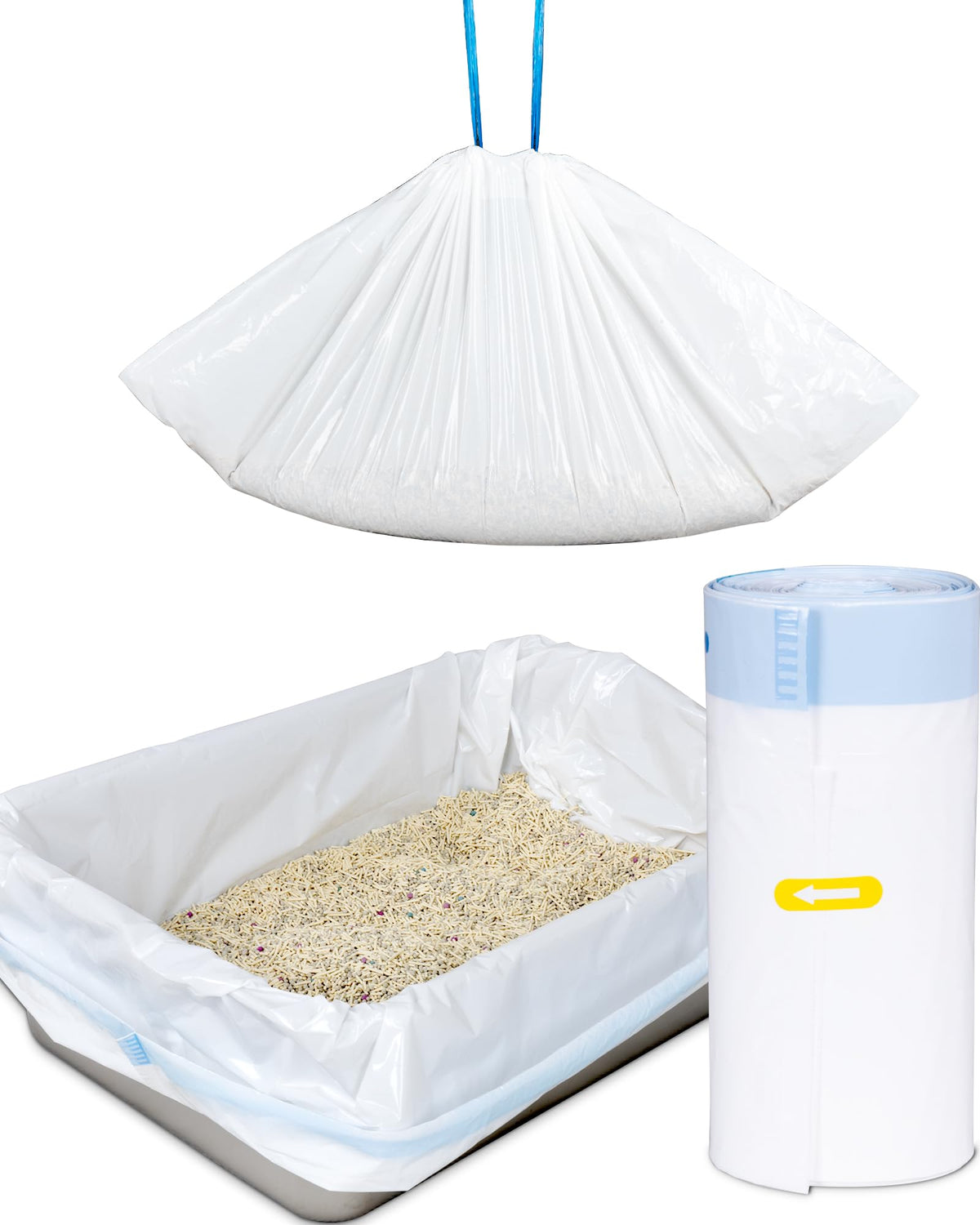 ANWA bolsas para caja de arena 36x18, ideal para limpieza rápida y eficiente
