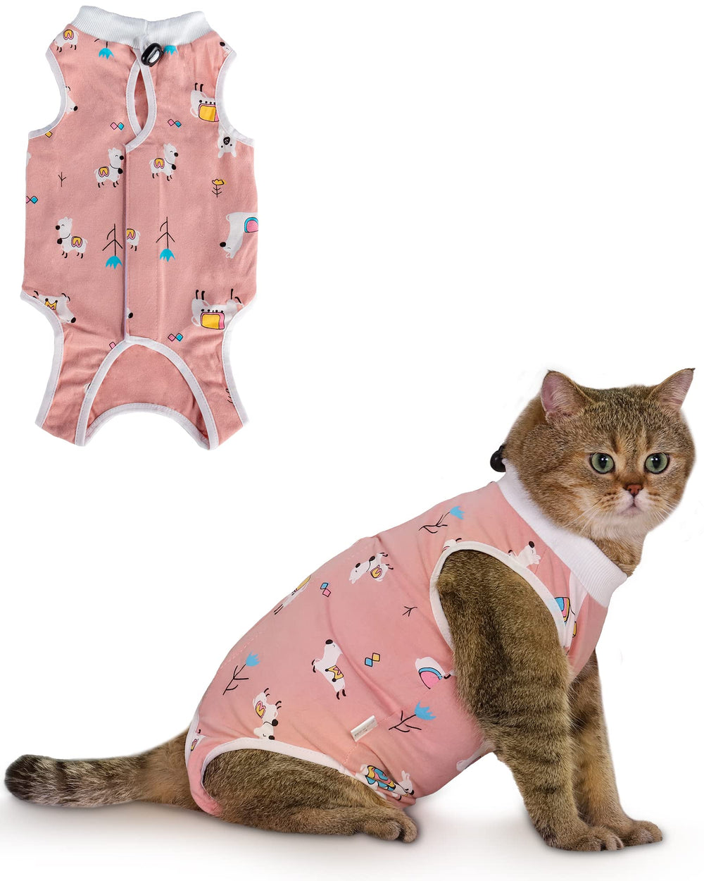 ANWA camiseta recuperación gato tras cirugía protege suturas y evita lamer