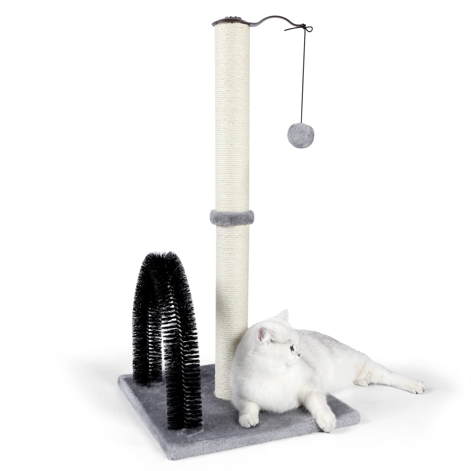ANWA poste-gato-alto-con-arco, ideal para juego y estiramiento seguro.