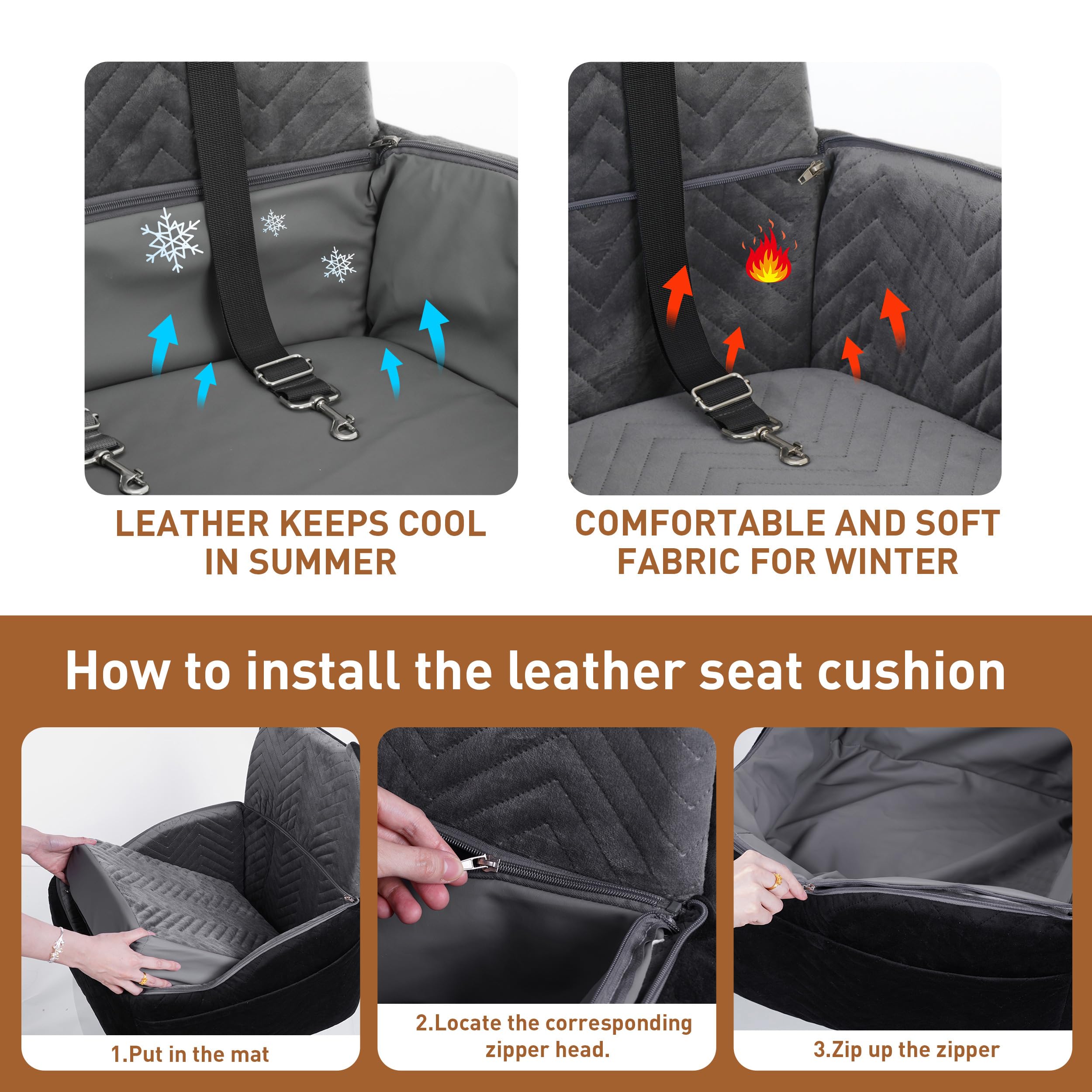 Anywish asiento perro: funda desmontable y lavable para higiene rápida tras viajes