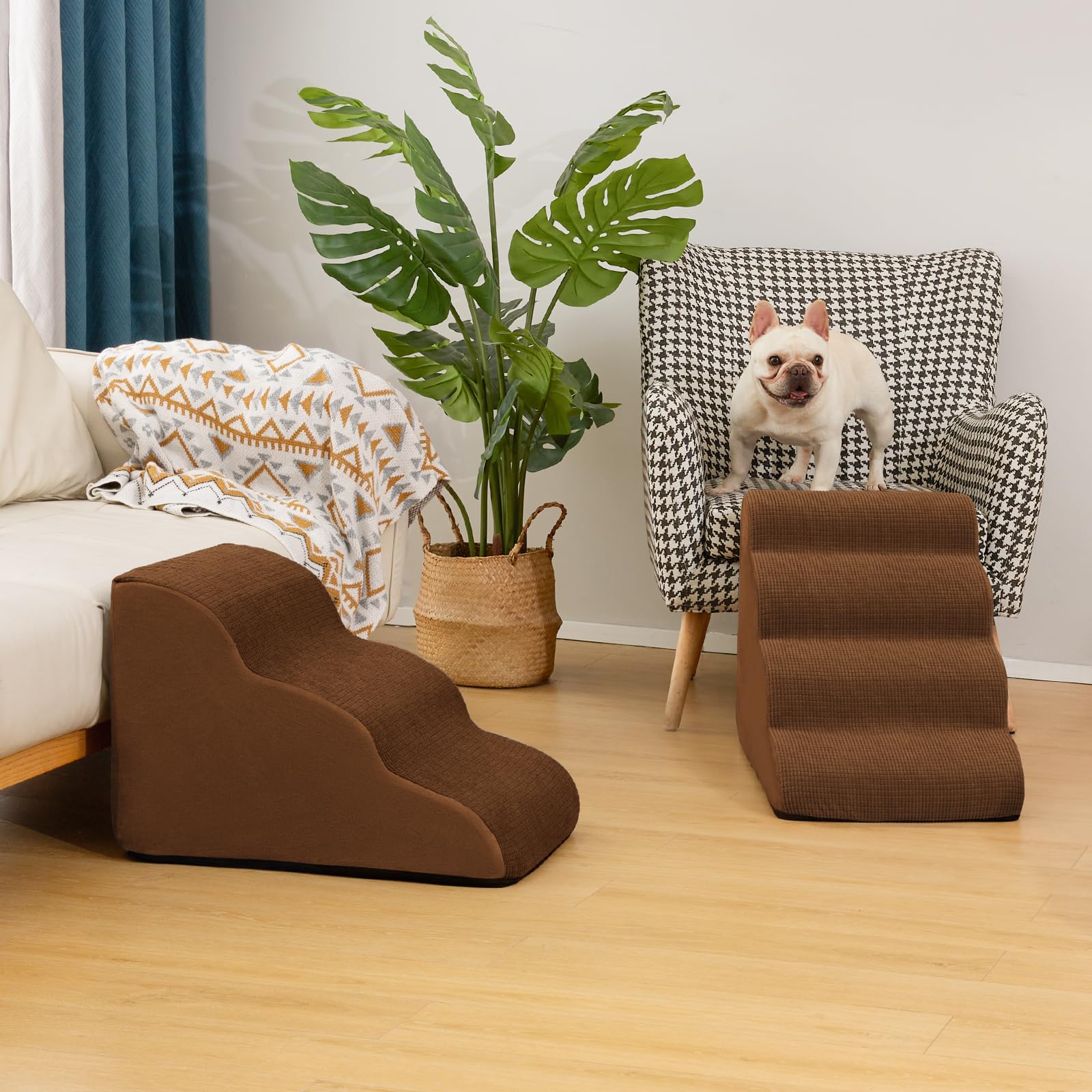 Aodisman diseño ergonómico de escalones, apoyo cómodo para mascotas