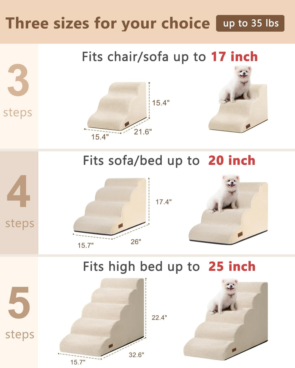 Aodisman escalera curva para perros, subida suave y estable.