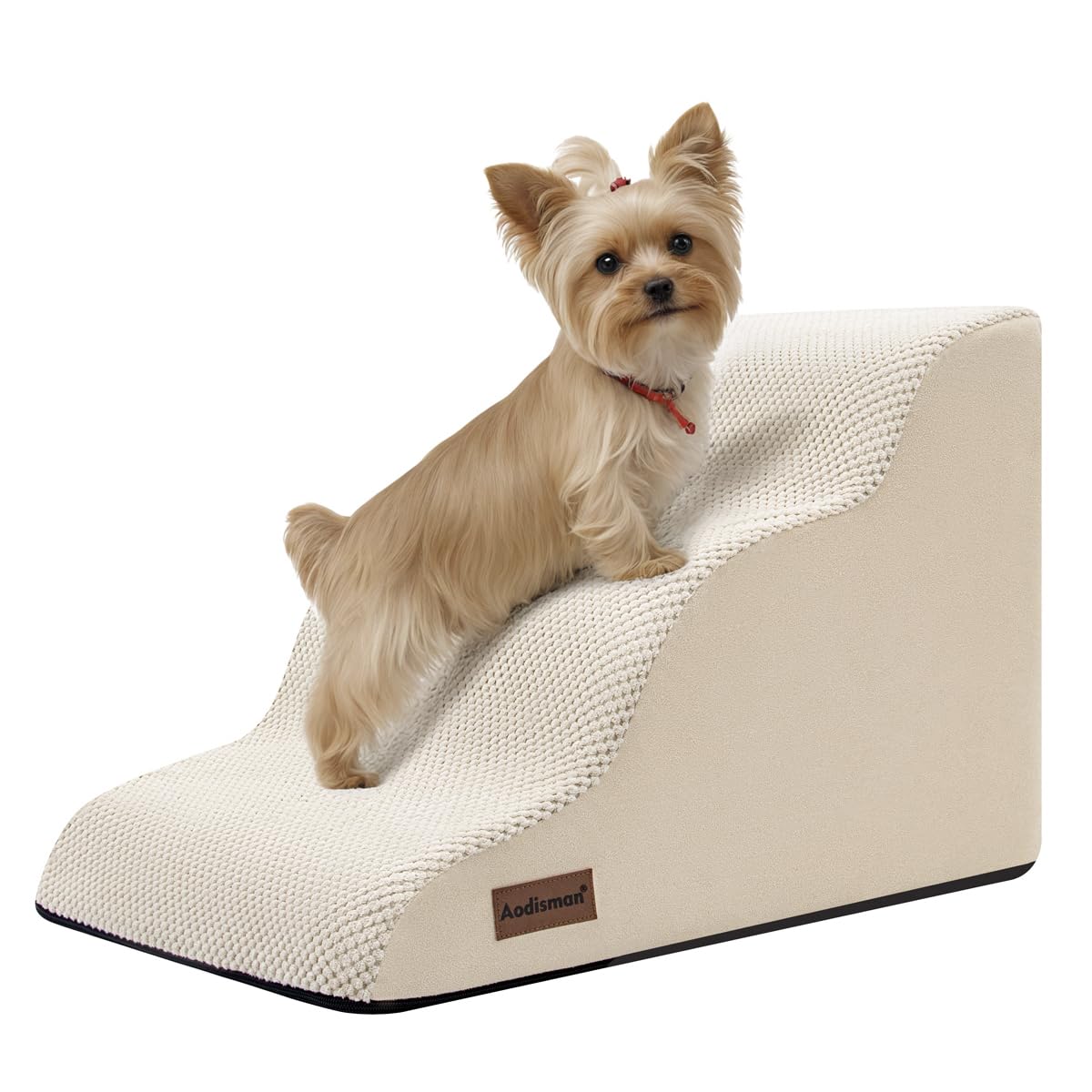 Escaleras Aodisman de 3 pasos para subir al sofá o cama, ideal para perros pequeños.