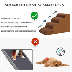 Aodisman escalones antideslizantes para perros marrón, base estable