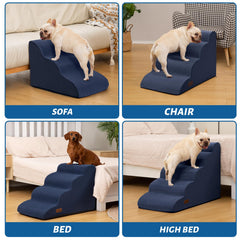 Pasos amplios de Aodisman para perros, diseño seguro para movilidad diaria.