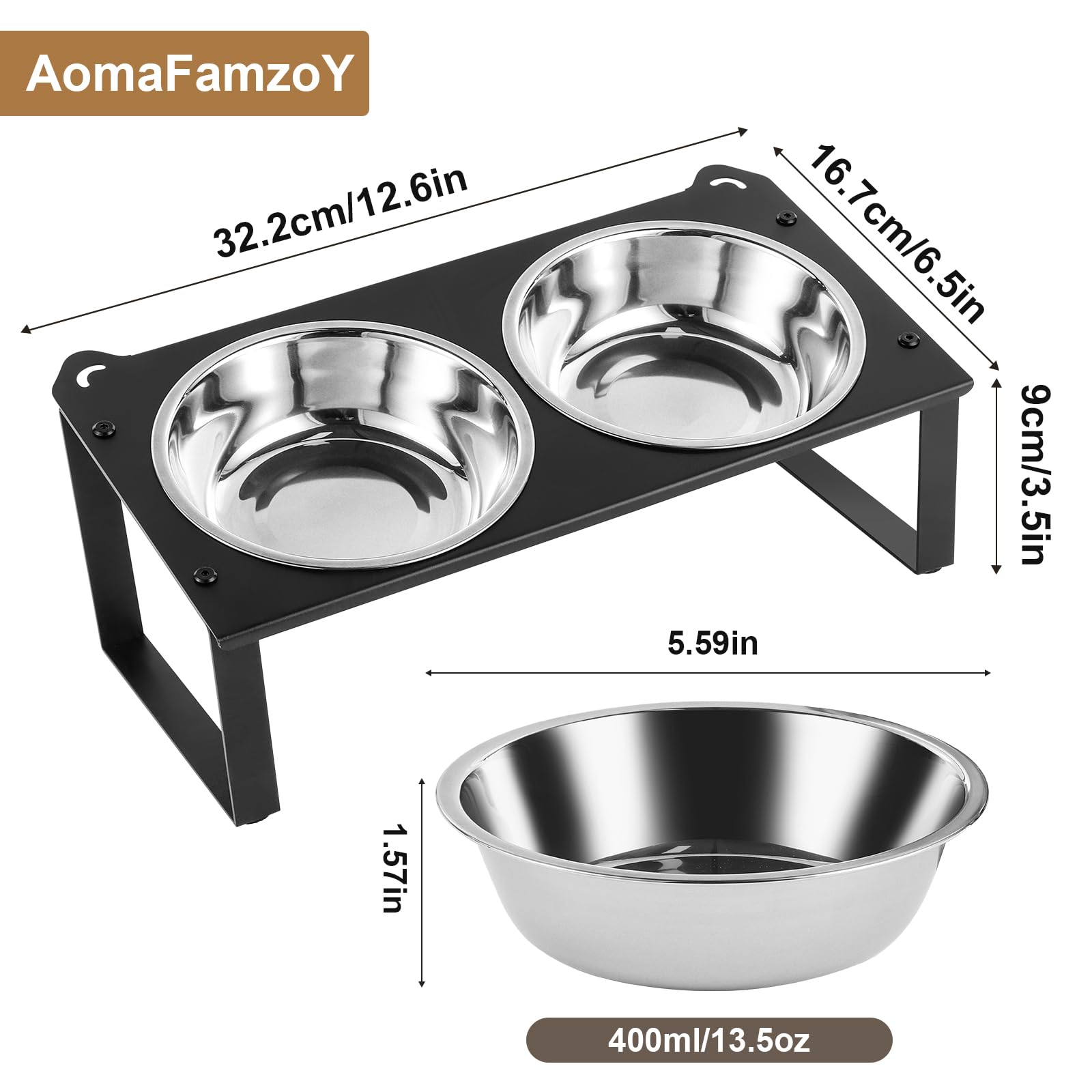 Aomafamzoy: base antideslizante que mantiene los cuencos en su sitio.