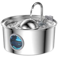 Fuente AONBOY para gatos con ventana de nivel para vigilar el agua.