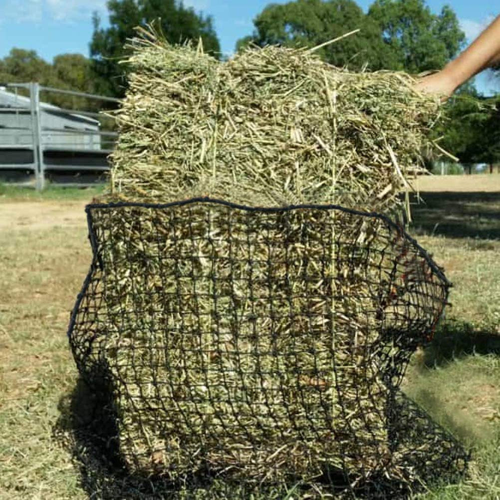 Aoneky Bale Hay Net con apertura de 1 pulgada para racionamiento controlado.
