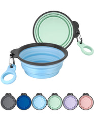 Aonkey tazón plegable para perro 15oz, práctico para paseos y excursiones.