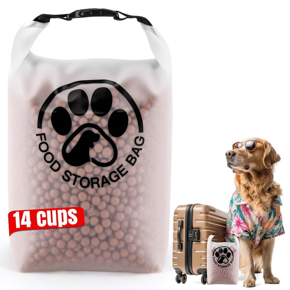 Aosnare bolsa transparente para comida de perro, permite ver el contenido fácilmente.