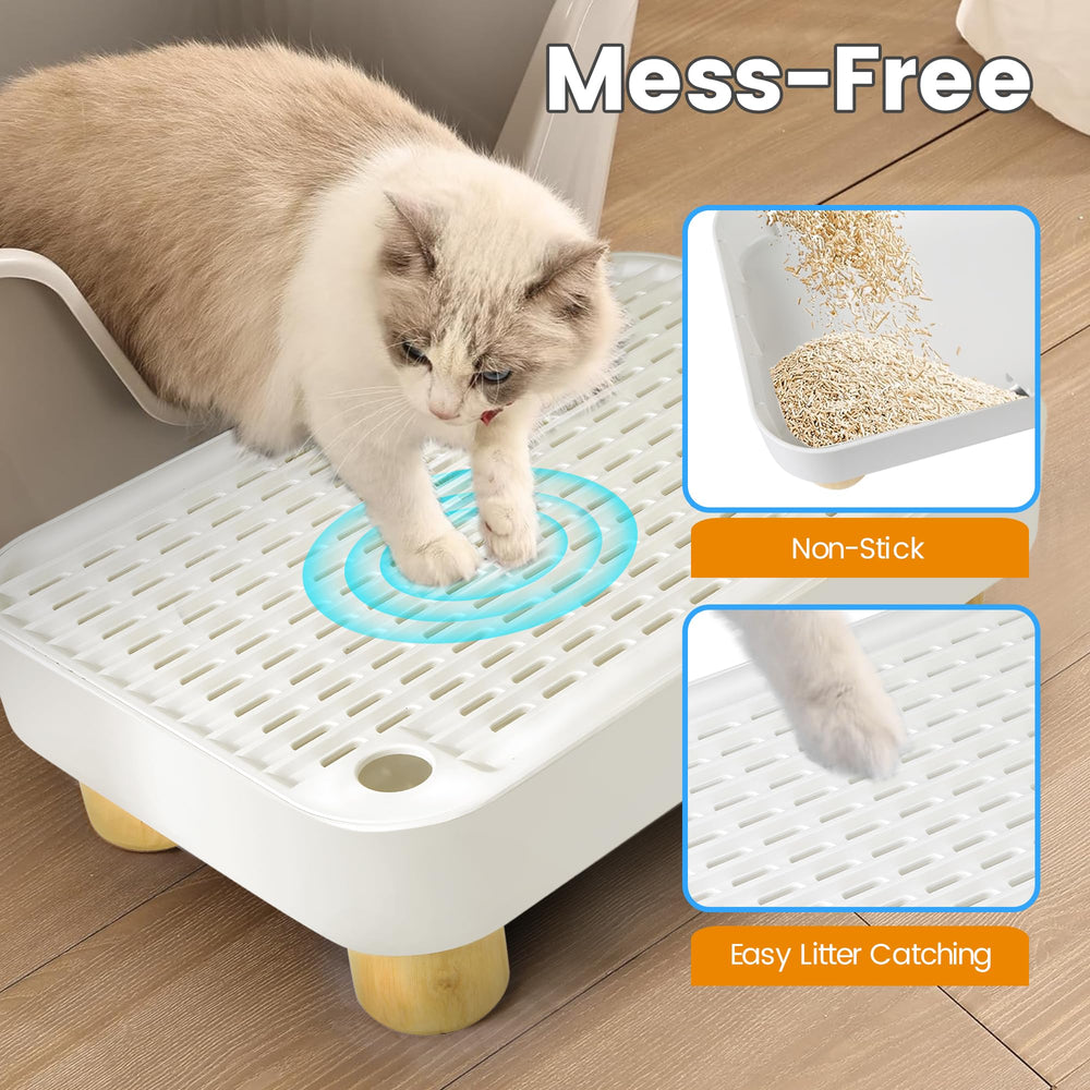 Aothey paso para gatos pequeños y mayores, seguridad al entrar y salir.