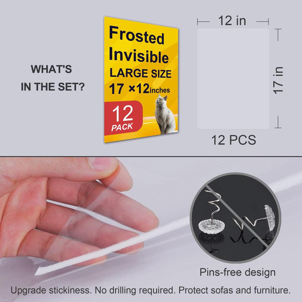 Protector transparente AOUKAR para muebles, se adhiere fácilmente sin herramientas.