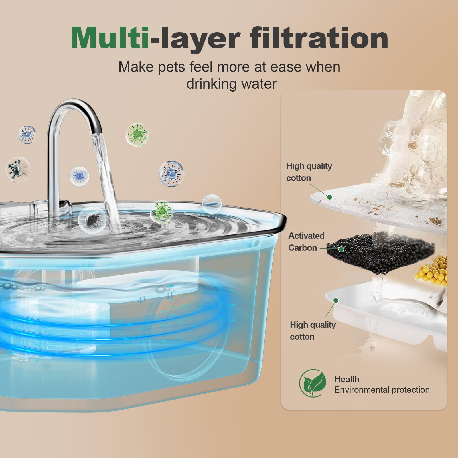 Diseño interior elegante de la fuente APAUK para espacios pequeños.