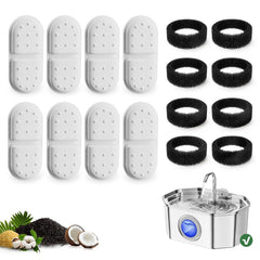 APAUK filtro repuesto 8-pack para fuente, mejora sabor y olor del agua