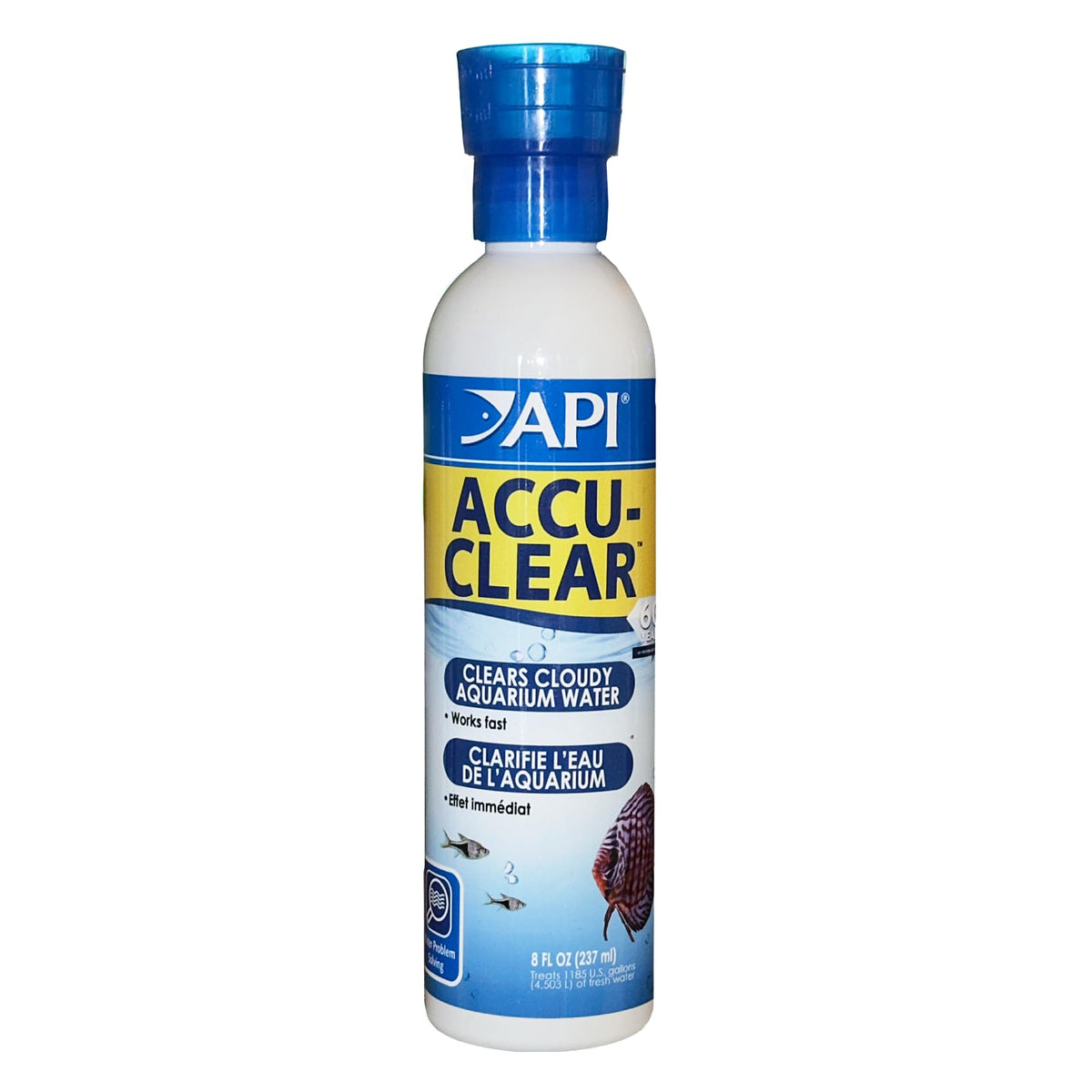 API ACCU-CLEAR botella-claridad mejora la claridad del acuario para observación nítida.