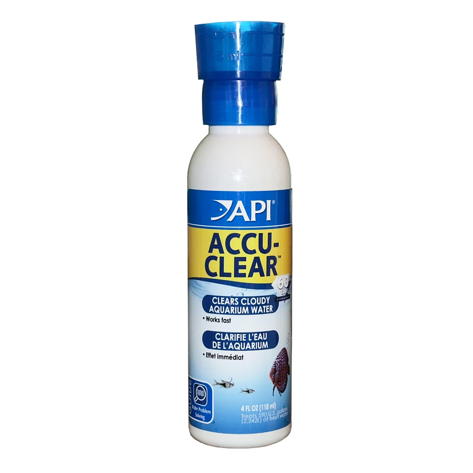 Botella de API ACCU-CLEAR para agua dulce, claridad potencial del acuario