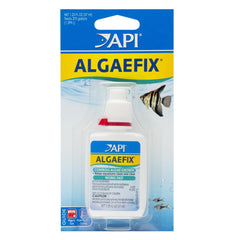 API ALGAEFIX botella de 1.25 onzas para controlar algas en acuarios.