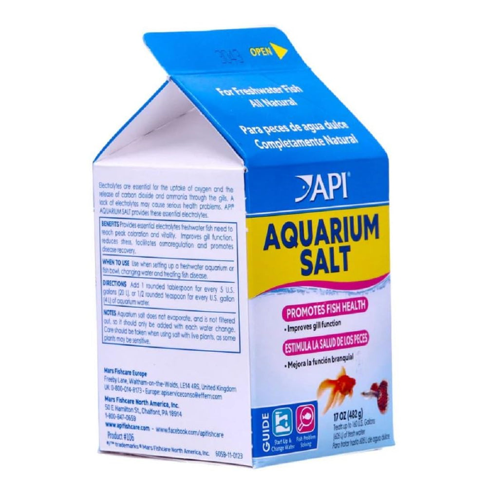 API Sal de Acuario tonico natural para peces ayuda a las branquias