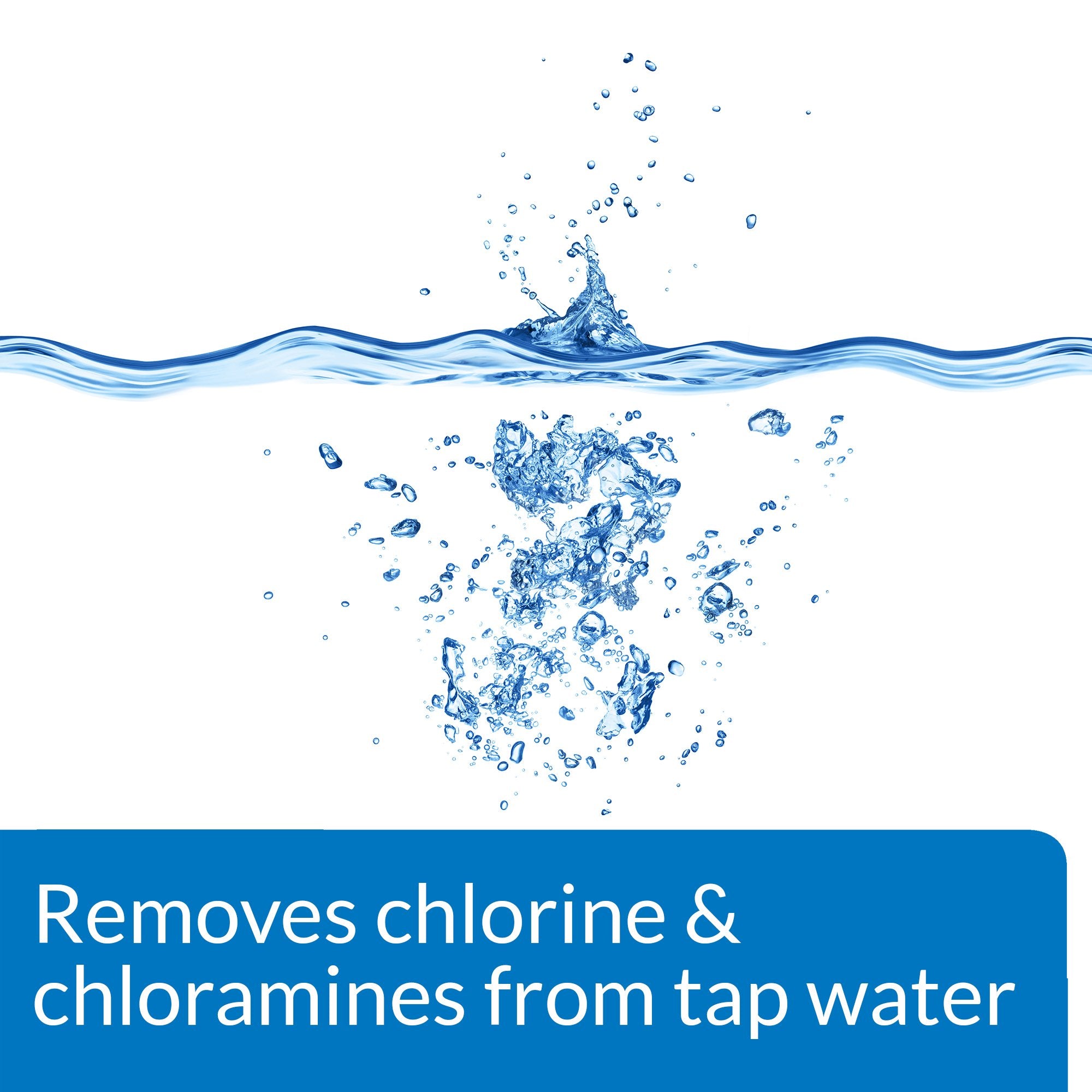 API Condicionador de agua para acuarios, empaque con concentración alta para uso eficiente.