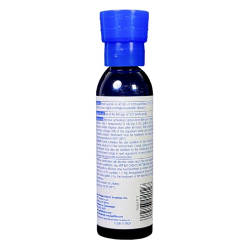 Etiqueta de API LIQUID SUPER ICK CURE con indicaciones de dosis.