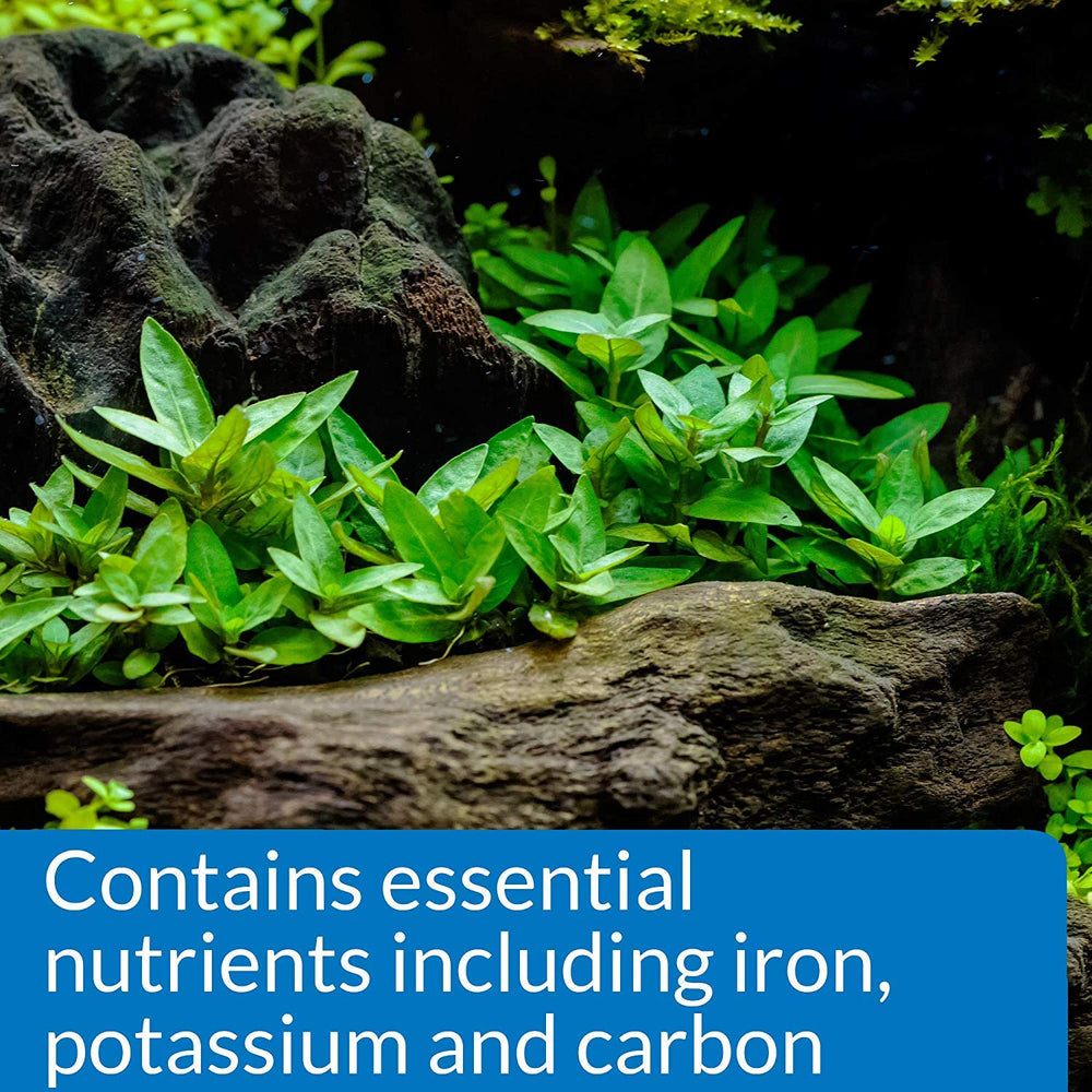 API nutrientes hierro, potasio y carbono para plantas sanas en acuario.