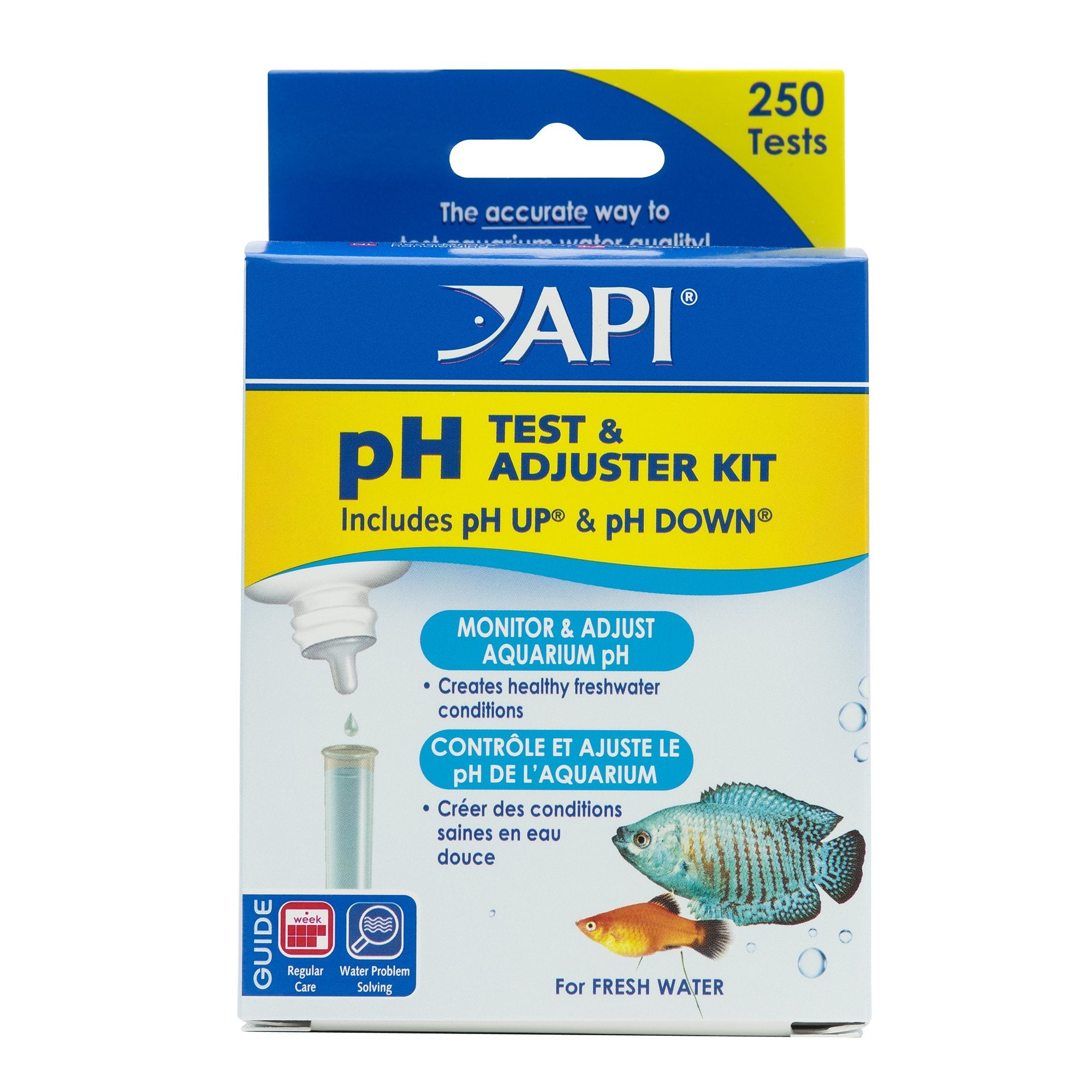 API prueba y ajustador: kit listo para medir pH en agua dulce