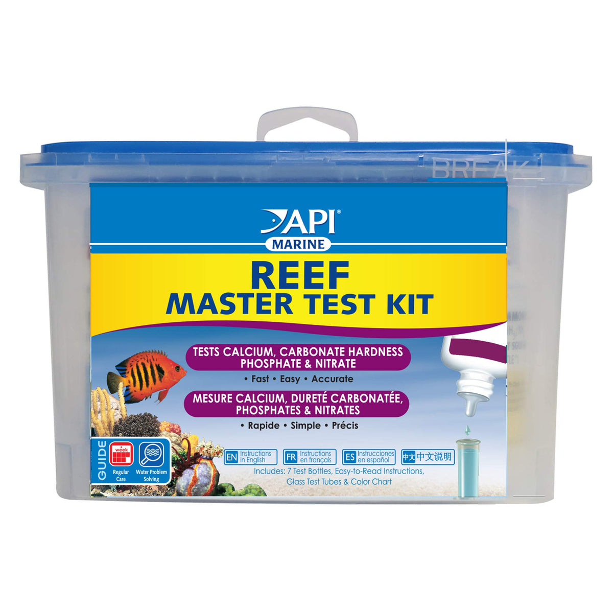 API Reef Master: tubos de prueba para medir parámetros clave del acuario
