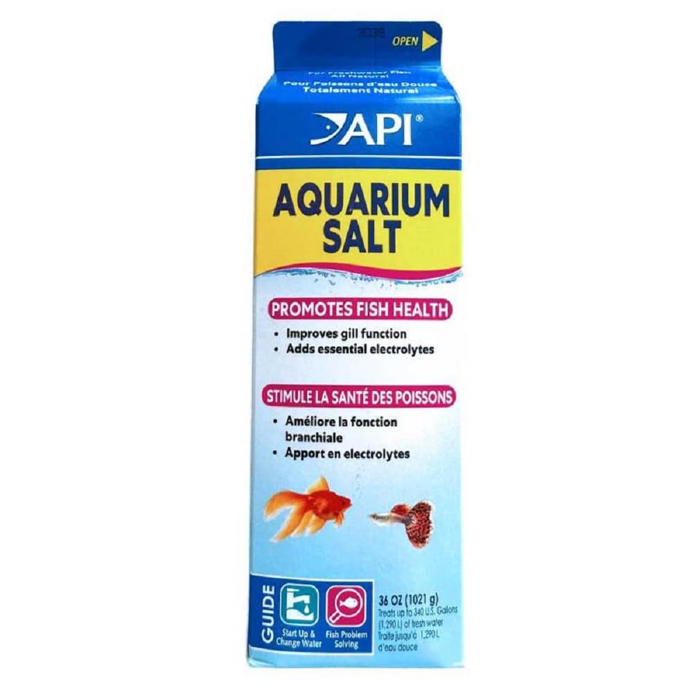 Sal API, caja de 36 onzas para acuario, equilibrio de electrolitos.