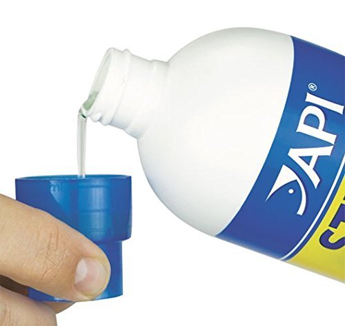 API Stress Coat: aplicación en acuario, evita estrés al añadir peces o cambiar agua.