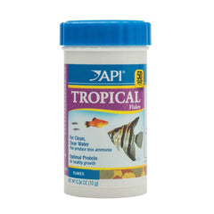 API TROPICAL FLAKES, textura de gránulos para alimentación equilibrada.
