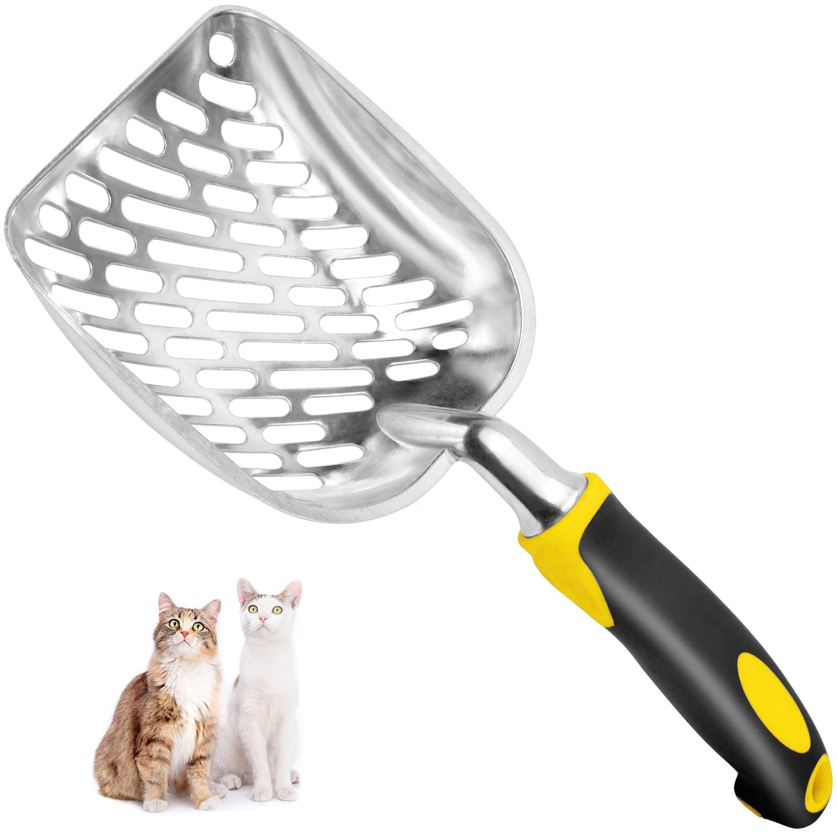 Cuchara Apidgrowth para arena de gato con mango largo facilita la limpieza