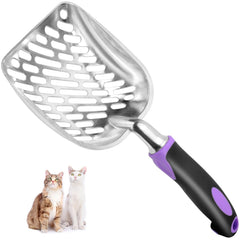 Cuchara de arena Apidgrowth con mango largo para limpieza diaria de la caja del gato.