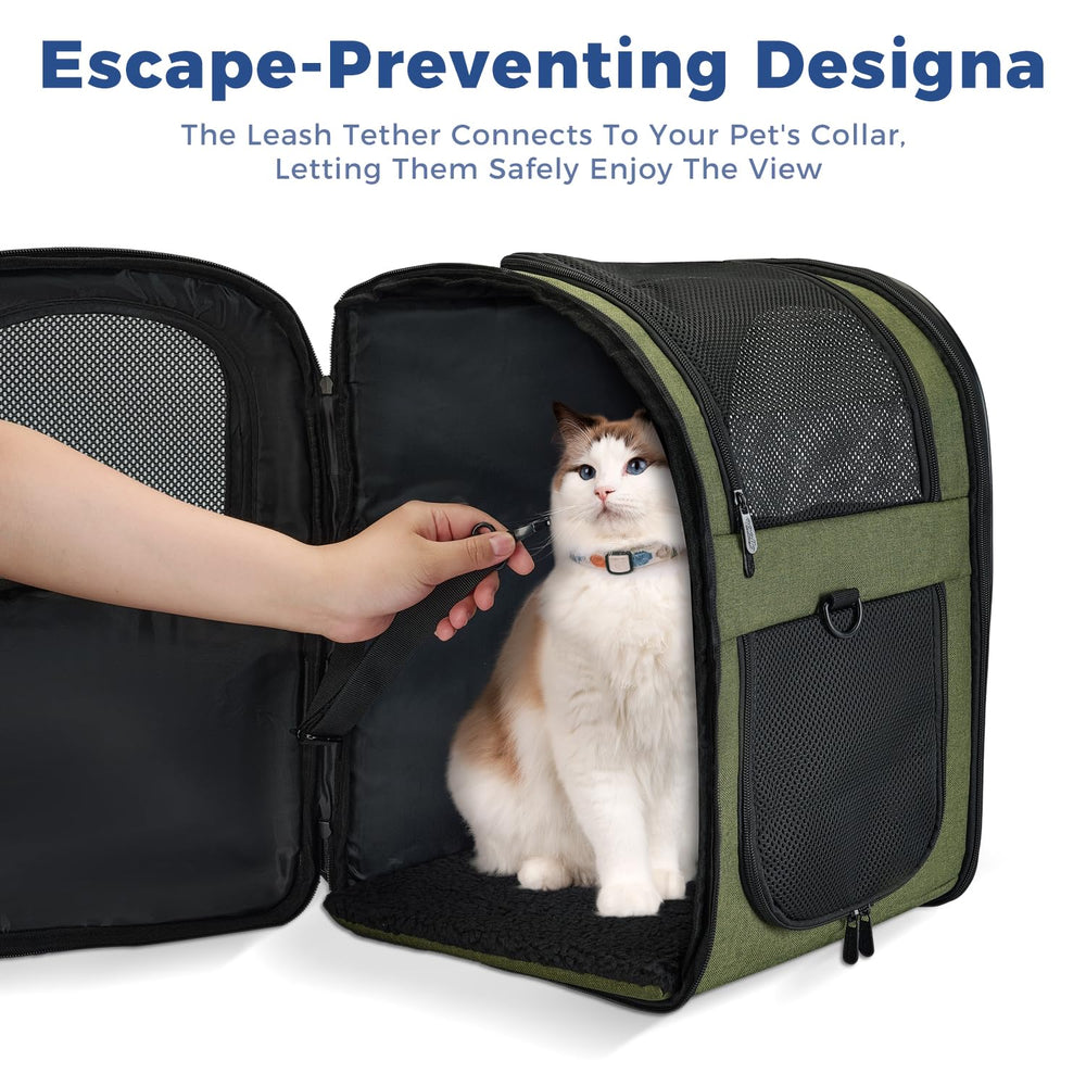 Mochila Apollo Walker transporte mascotas cierre doble para seguridad