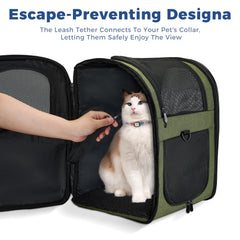 Mochila Apollo Walker transporte mascotas cierre doble para seguridad