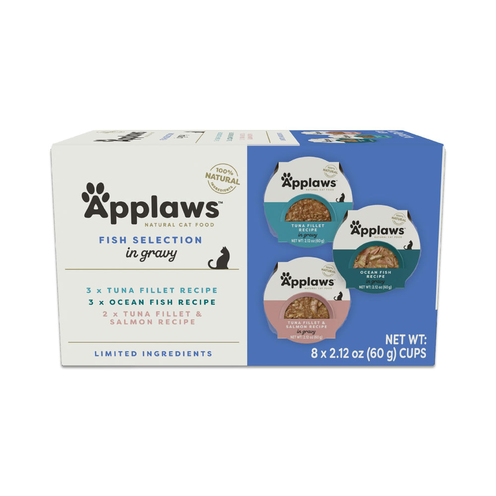 Applaws Alimento húmedo para gato con filete de atún en caldo, fuente de proteína real