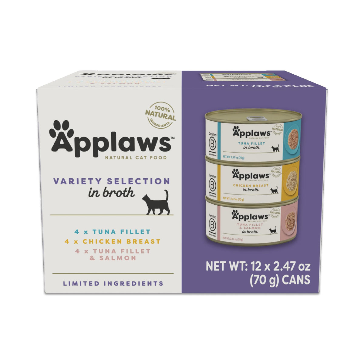 Applaws gato: lata de atún, proteína real y sabor natural para su paladar.