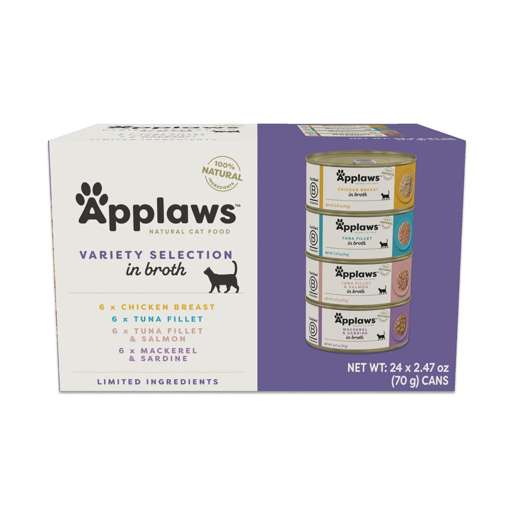 Applaws lata húmeda para gato con caldo nutritivo para hidratación diaria
