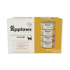 Applaws: comida húmeda en lata para gatos, selección de pollo.