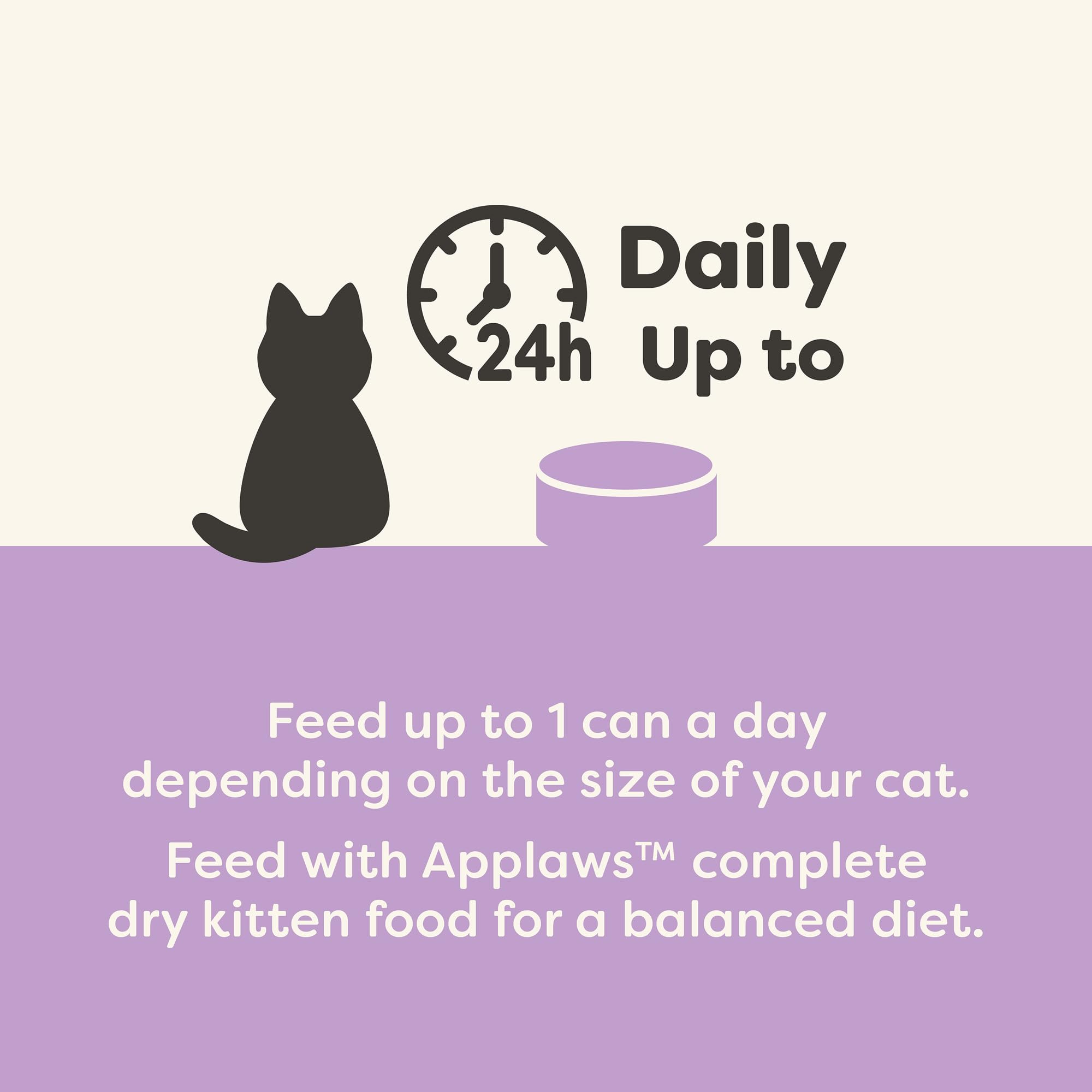 Applaws atún filete en caldo, fuente de proteína para gatito.