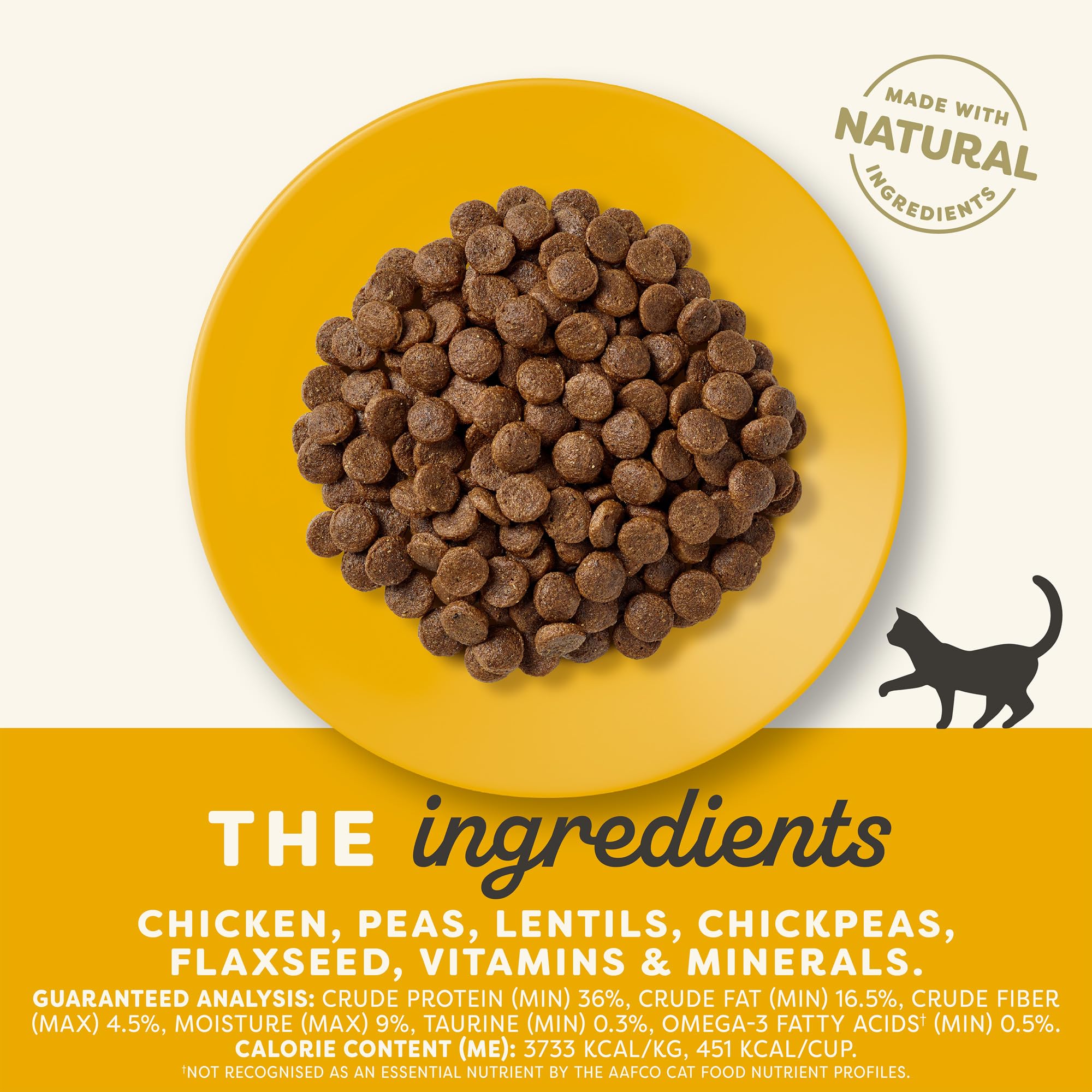 Applaws tazón con comida seca para gatos, proteína de alta calidad para una dieta equilibrada.